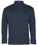 Pinewood Hurricane Strikket Herre Sweater, blå