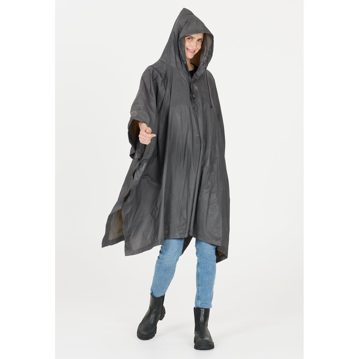 Whistler Catiorm Regn poncho, grå