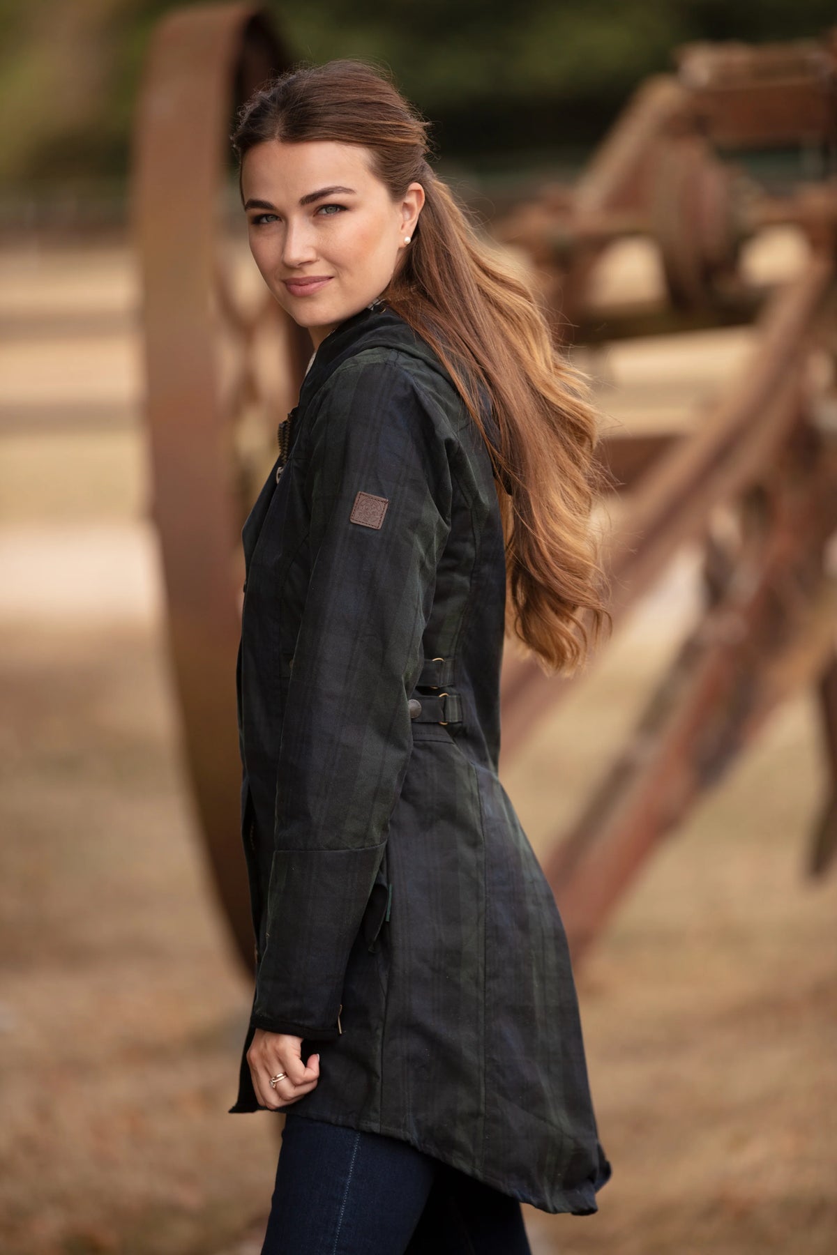 Oxford Blue Katrina Oilskin Dame Jakke