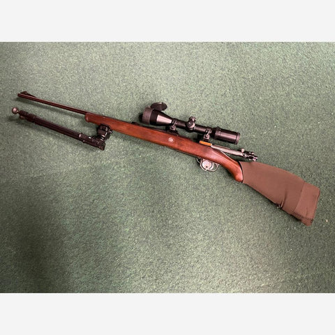 Mauser M98 Jagtriffel. Cal. 8 x 57JS. Inkl. kikkert+bipod (A1583)