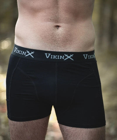 VikinX Une Boxershorts i bambus - sort - 2-pk