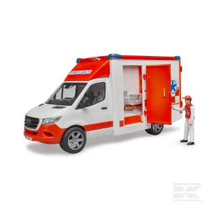 Bruder Ambulance med fører og lys-og-lyd-modul